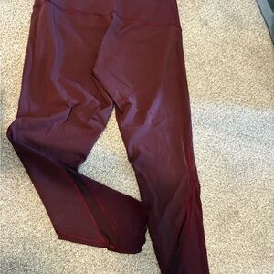 Burgundy Leggings